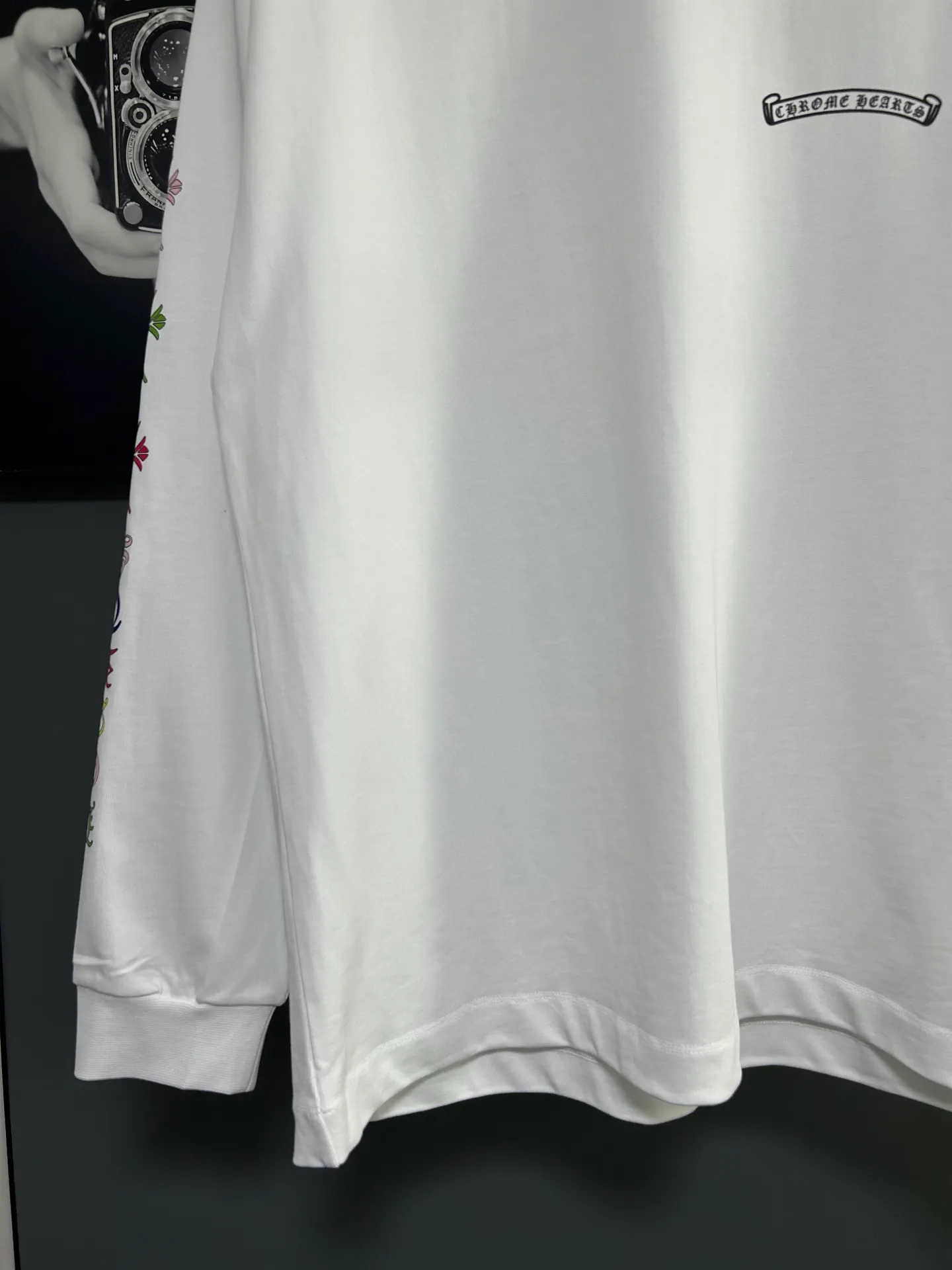P230 2026 new (exclusive) Chrome Hearts autumn and winter limited edition heavyweight high-weight long-sleeved T-shirt, customized Dreamweaver Yayun ribbed cotton designer concept style Fabric: Heavy 380g Size: S M L XL Color: White Black